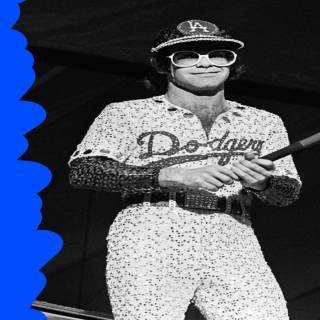 Elton John Really Wore The Sparkly Dodgers Costume We Re Obsessed With In Rocketman Start Magazine